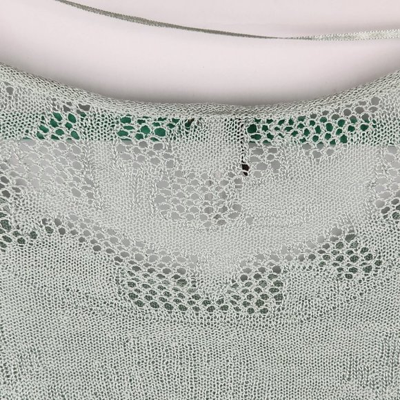 Free People Linen Blend Loose Knit Oversized Long Sleeve Top sz XS - Picture 4 of 9